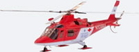Мини вертолет экстренной помощи для лыжных парков